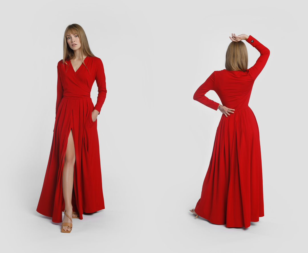 sukienka anastazja, sukienka madnezz, czerwona sukienka, sukienka na święta